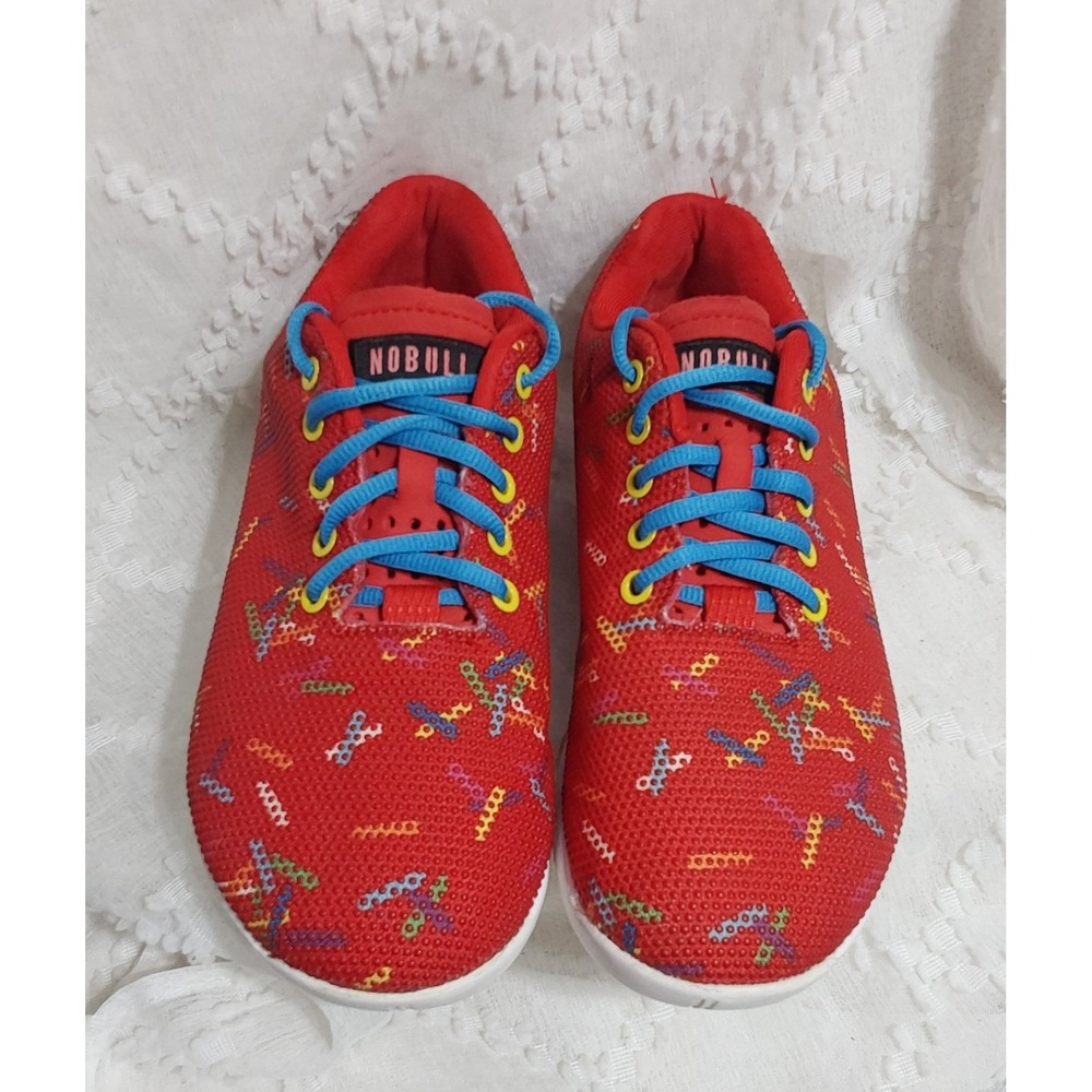 NOBULL Red Sprinkle Donut Super-Fabric Trainer Womens 10.5 Cross Training‎ Shoes